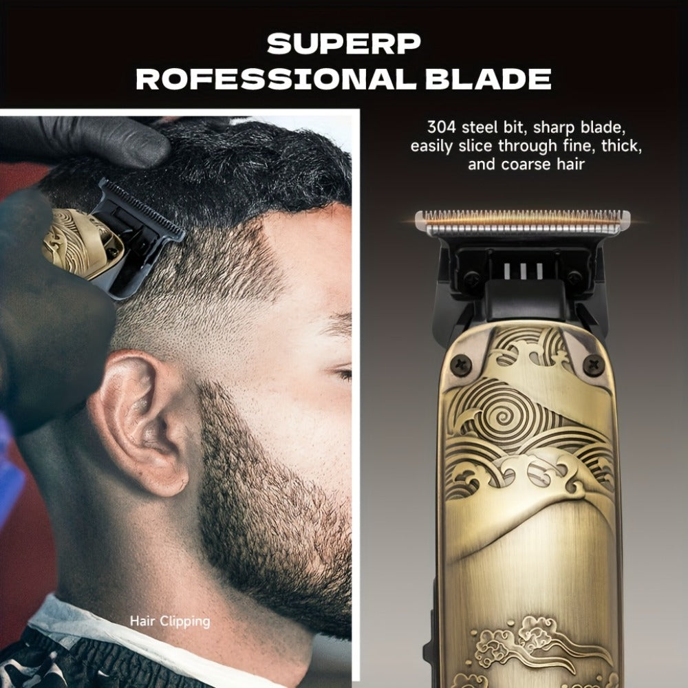 Cordless Electric Foil Shaver Grooming Kit for Men with Barber Shears Beard Mustache Trimmer Bald Head Razor Haircutting Set 