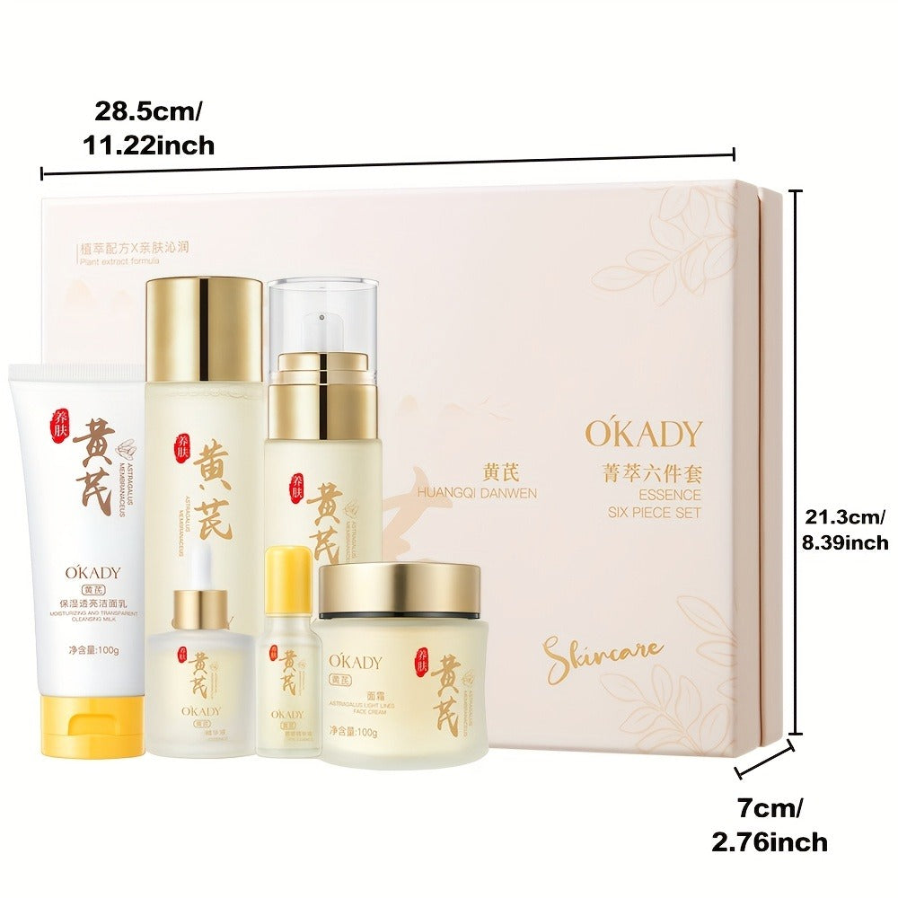 Astragalus Skincare Set 6pcs Antioxidant, Face Cream Essence Cleanser Toner Eye Cream Sleep Mask — image 5