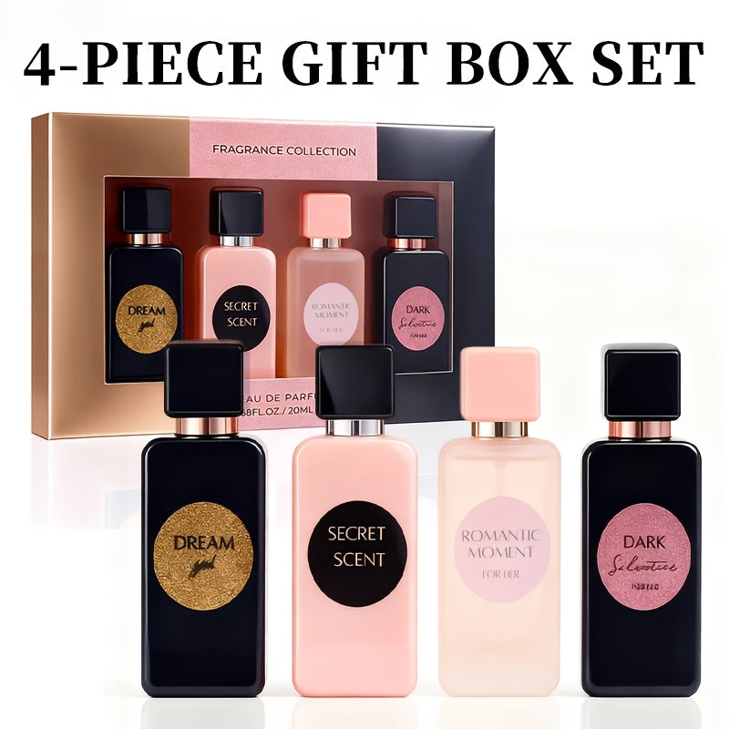 Perfume Gift Set Aroma Allure Four 20ml Eau de Parfum Sprays in Black Rose Windowed Box for Women — image 12