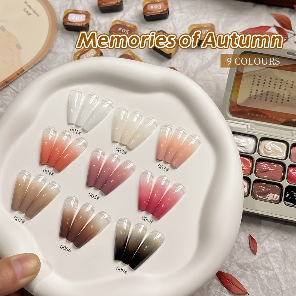 Gel Nail Polish 9-Color Mini Grid Sets for Ombre and Patting Art in 5 Curated Collection Options — image 8