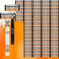 Double Edge Safety Razor Set for Men 72 Blades & 2 Non-Slip Metal Handles – Classic Ultra-Sharp Replaceable Blades for Smooth