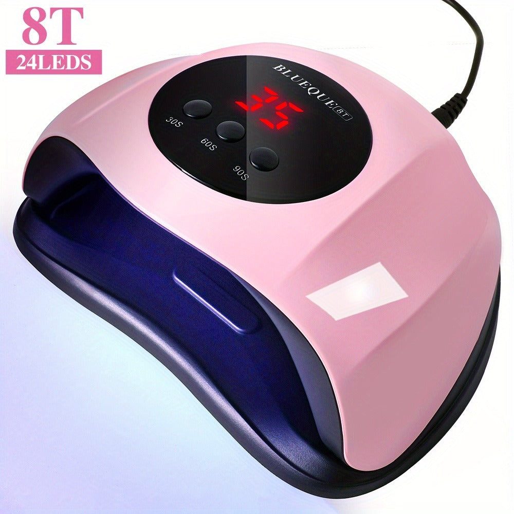 8T UV LED Nail Lamp with 24 Light Beads, Infrared Hand Sensor, 30/60/90s Timers and Two USB Styles — image 10