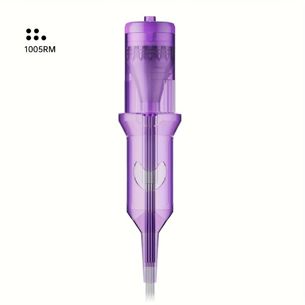 Tattoo Cartridge Needles 30 50pcs Purple RL RS RM M1 Mixed Sizes - Tuffking Disposable for Temporary Body Art, Festivals and 