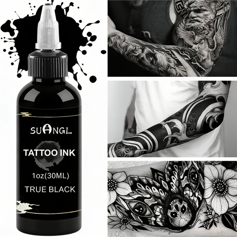 Tattoo Ink Black and White 1.01oz Bottle Options with Single, Two-Bottle and Mixed Color Sets — image 3