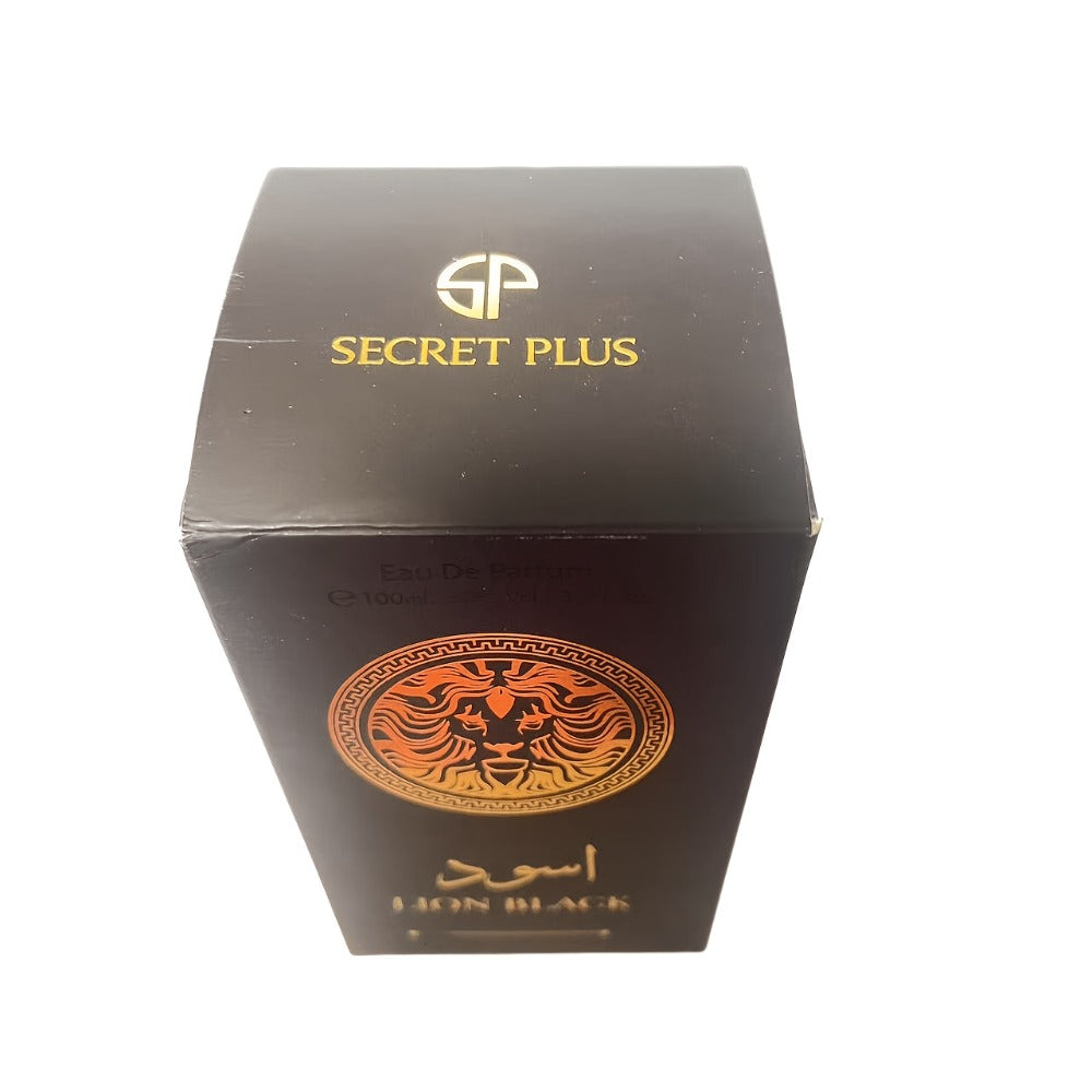 Oriental Perfume for Men Eau de Parfum 3.4oz Lion Black Arabian EDP Spray Long Lasting Bold Masculine Fragrance Oud Inspired 