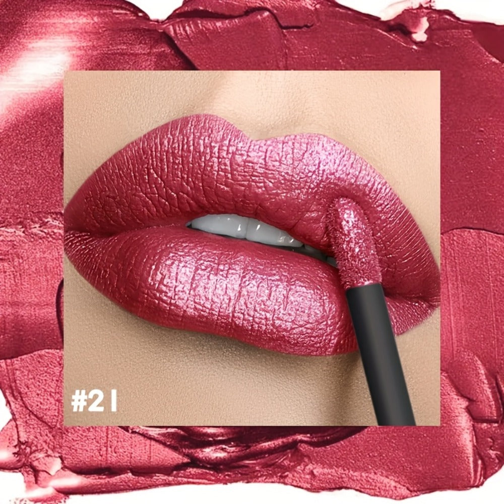 Metallic Shimmer Lip Gloss with Wand Applicator and Eleven Numbered Shade Options from 13 to 24 — image 15