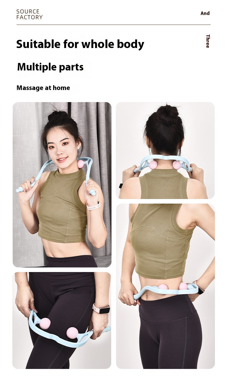 Double Ball Manual Neck Massager Shoulder Neck