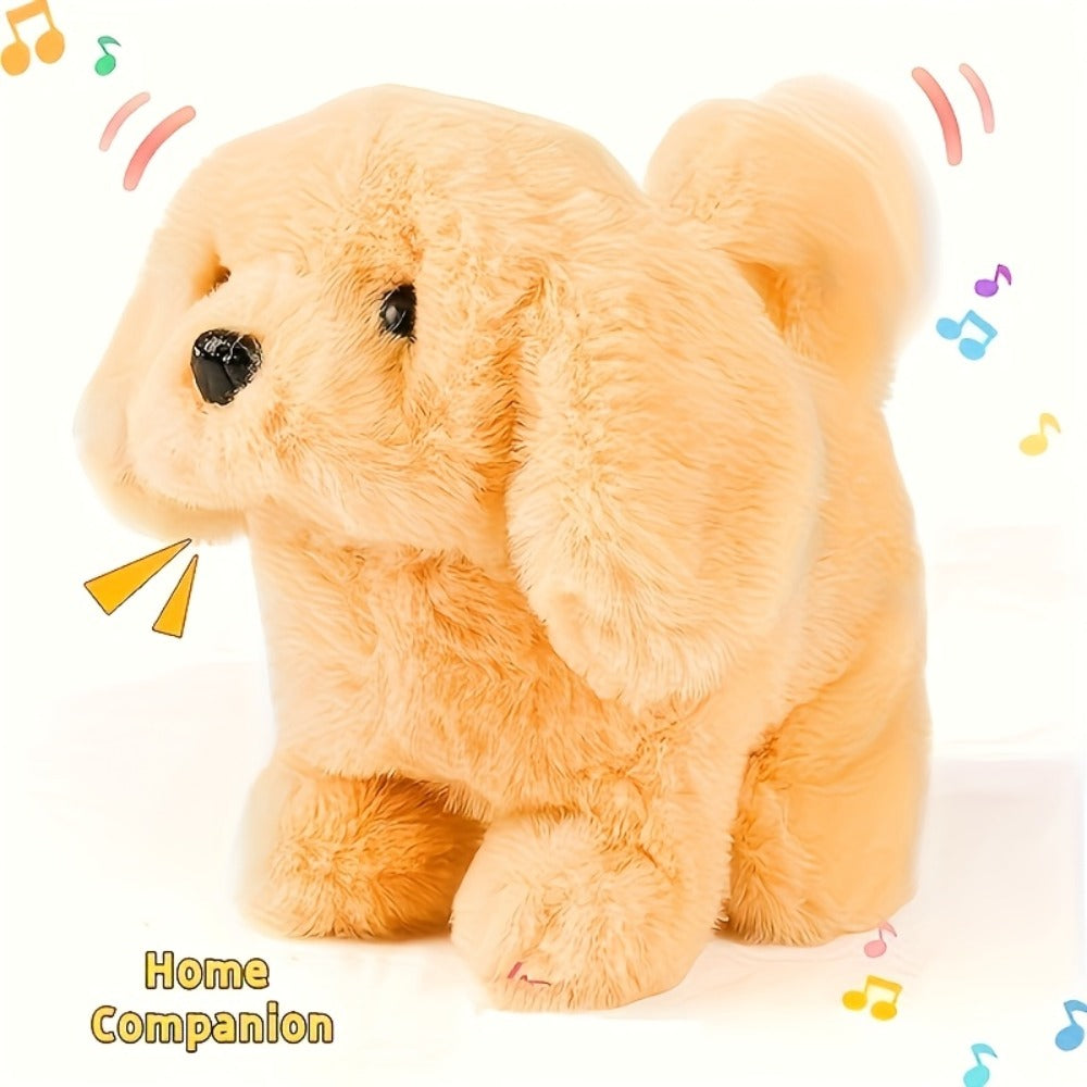 Plush Electric Puppy Toy That Walks & Barks, Interactive Electronic Pet with Plush & Gift Box, Parent-Child Companion — image
