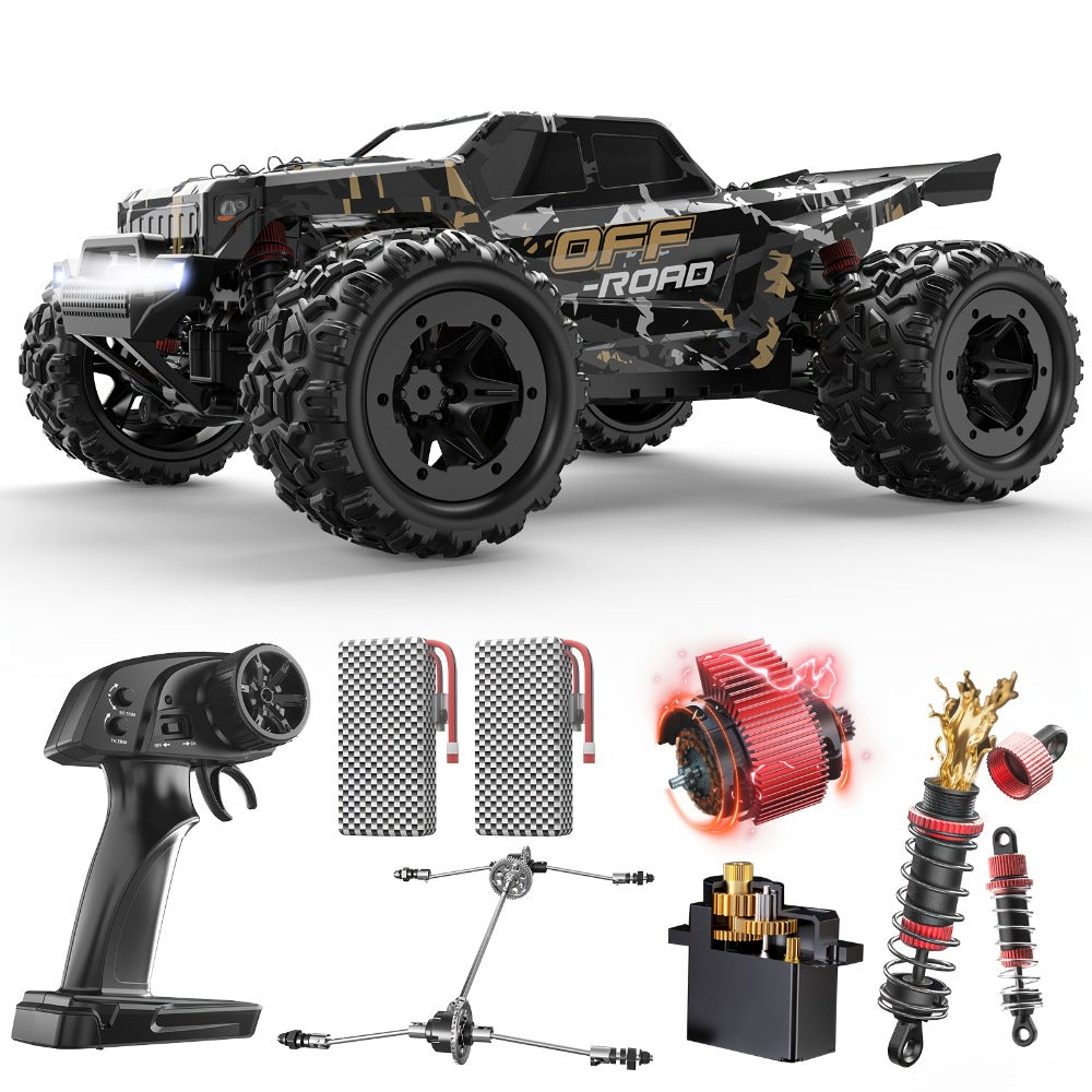 Remote Control Car, DEERC 1:16 4WD Off-Road Truck with 42 km/h Label, Dual 1500mAh Batteries and LED Lights — image 1