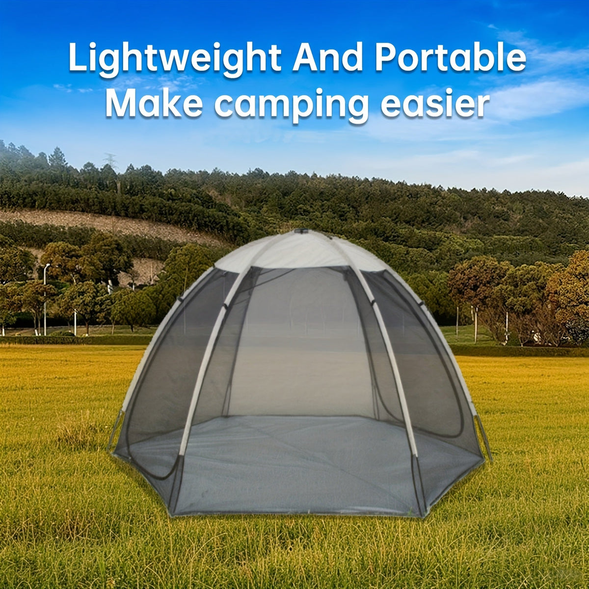 Screen Tent Large Portable Dome Oxford UV Resistant Outdoor Shelter — image 5