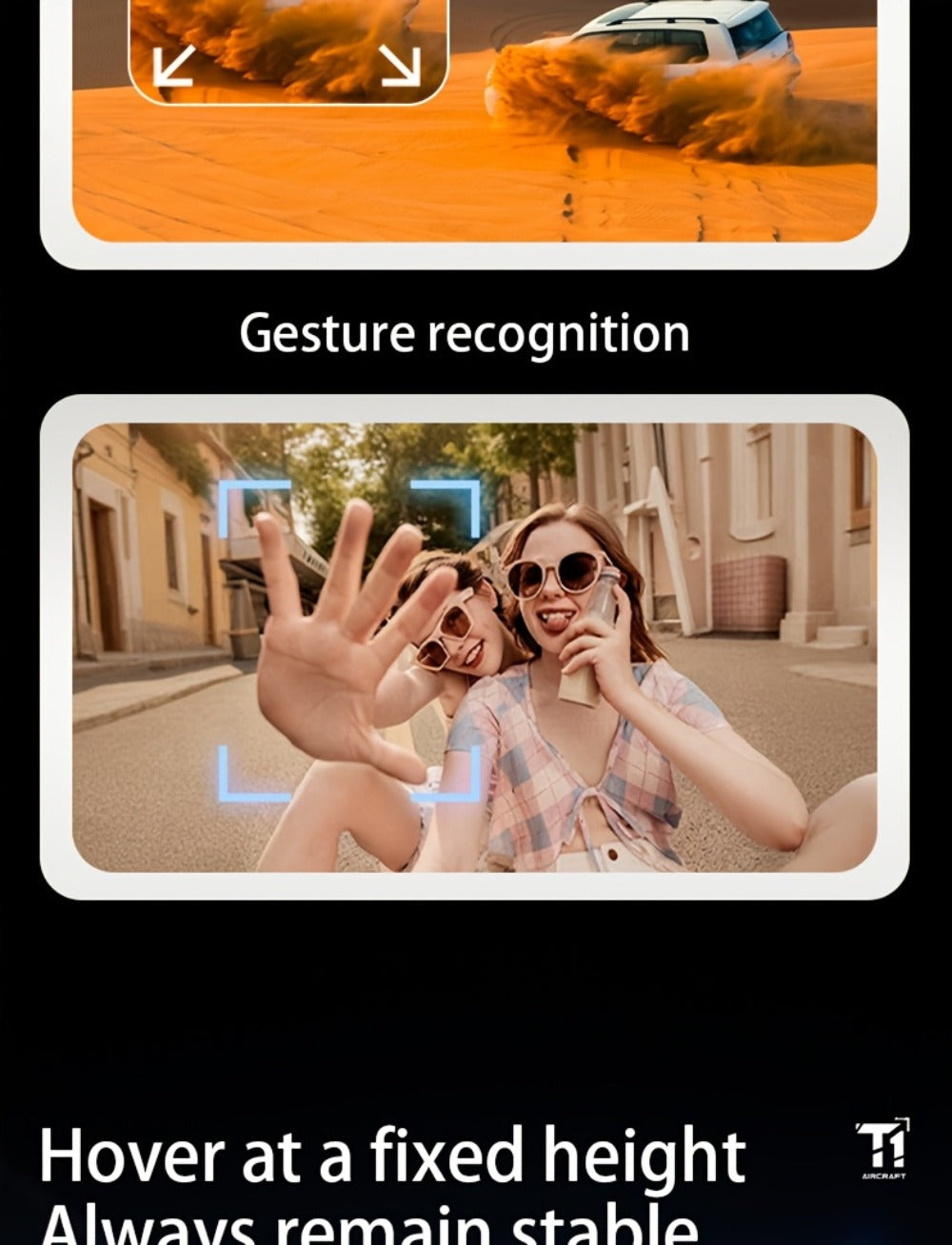 4K RC Airplane Auto Hover Dual Batteries Optical Flow WiFi FPV Camera One-Key Return Roll Anti-Shock Anti-Collision — image 2