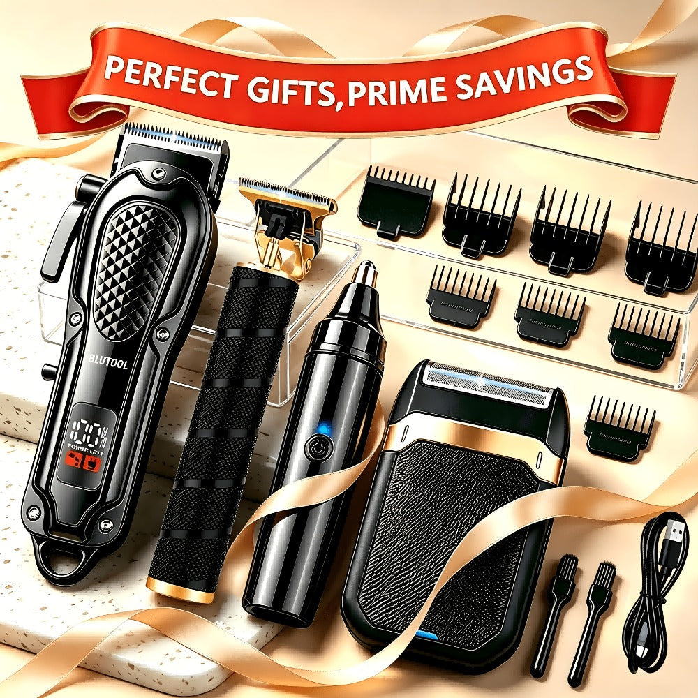 Multi-Piece Hair Clipper Kit for Men – USB Rechargeable Cordless Electric Trimmer Set, 2-Piece & 4-Piece Home Travel Barber T
