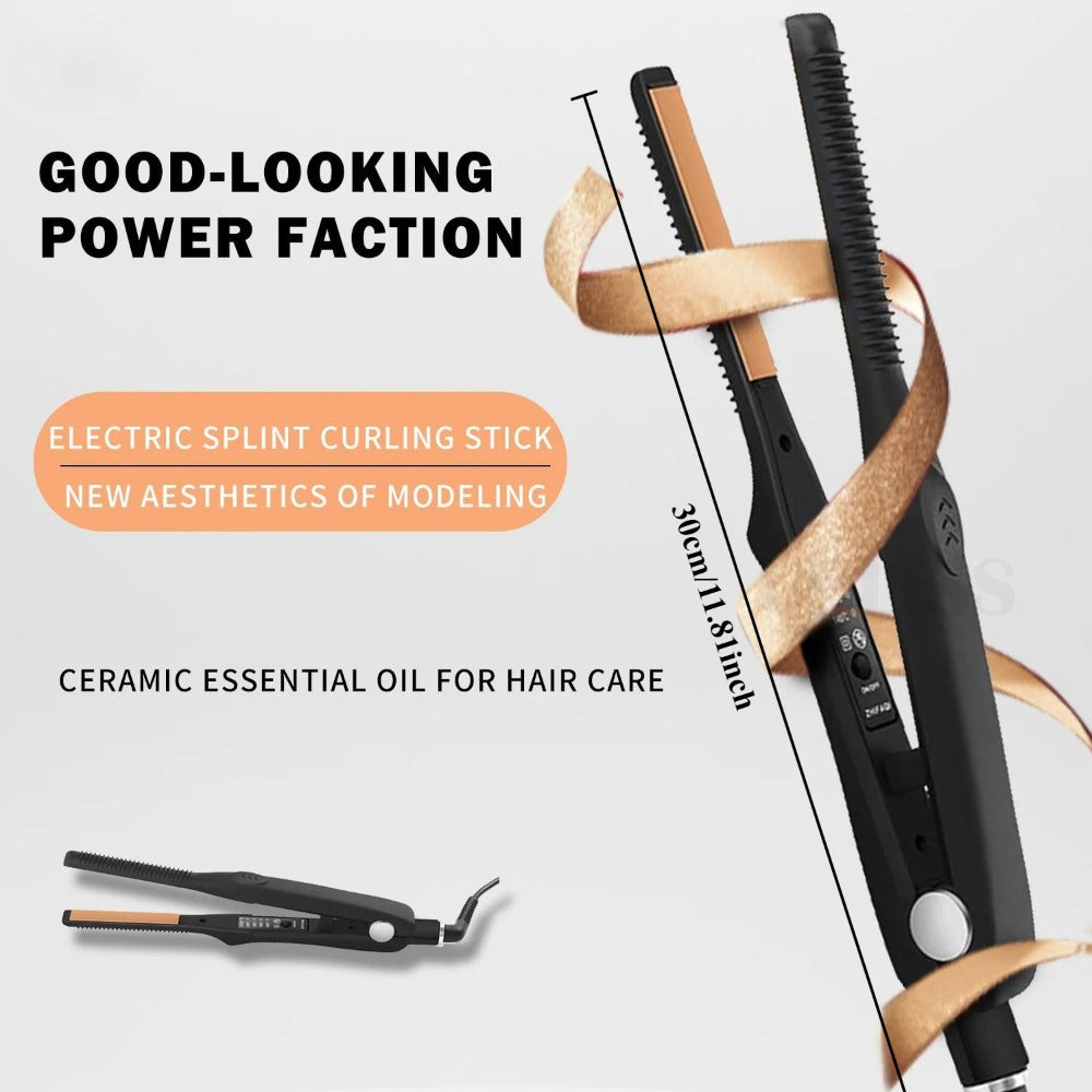 Root Crimper and Straightener Hair Styling Tool with Four Temperatures and Ceramic Plates in Black — image 5