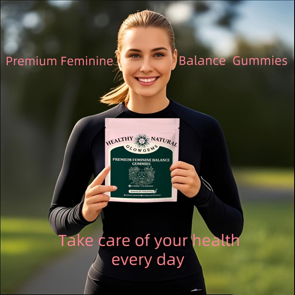 Women's Balance Probiotic Gummies 60 Count Hawaiian Pineapple Flavor with Vitamin C - Daily for Bath Time, Home Spa and Perso