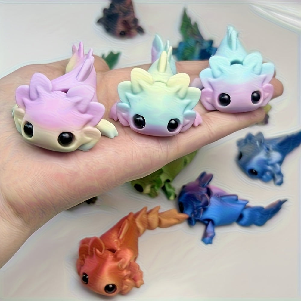 3D Printed Axolotl Figures Set 15pcs – Cute Mini Axolotl Toys for Desktop Decoration, DIY Miniature Landscape — image 6