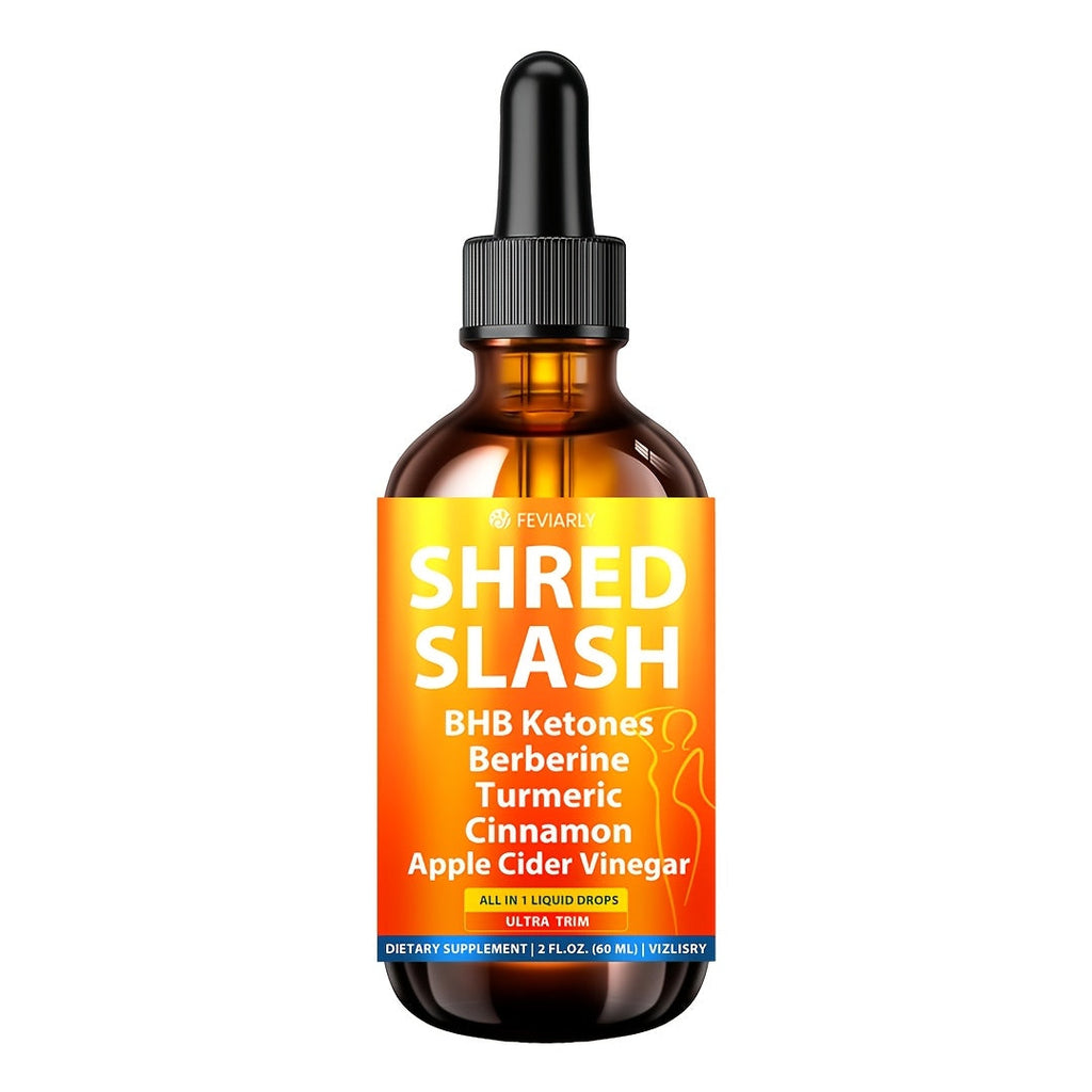 Lipo Slash 16-in-1 Weight Loss Liquid Drops for Women & Men with BHB Ketones Berberine Turmeric Apple Cider Vinegar Probiotic