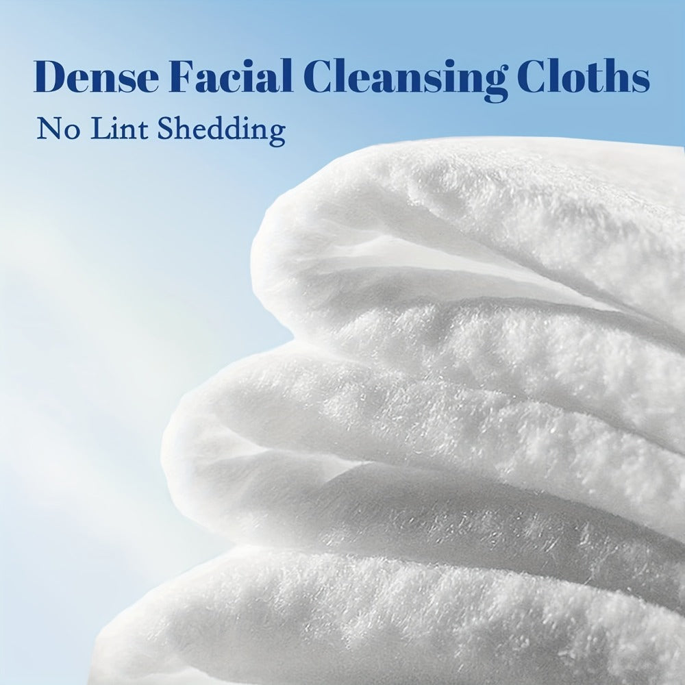 Disposable Facial Towels Ultra-Soft Thick Cleansing Wipes – Unscented Makeup Remover Face Cloths for All Skin Types 10.24x11.