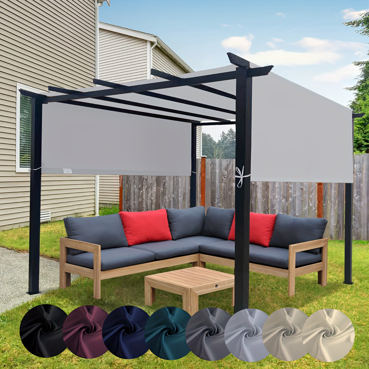 Pergola Replacement Canopy Panel UV Sun Protection | Patio Shade Cover — image 11