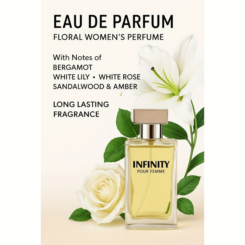 Floral Oriental Perfume for Women Eau de Parfum 75ml, Lady One Bergamot White Lily Rose Sandalwood Amber EDP Spray — image 2