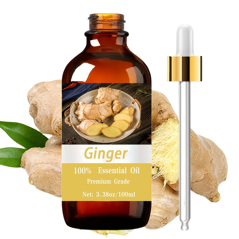 Essential Oil Ginger Blend with Hyaluronic Acid and Vitamin C in 100ml Bottle for Scalp, Face and Body — image 1