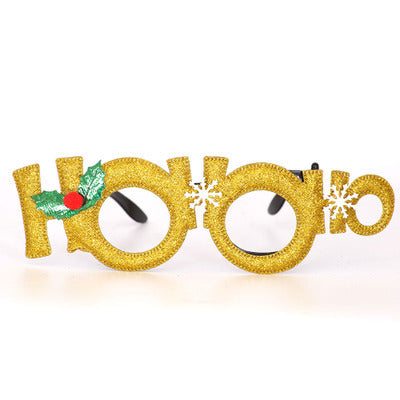 Luminous Christmas novelty glasses | glitter antlers and festive styles