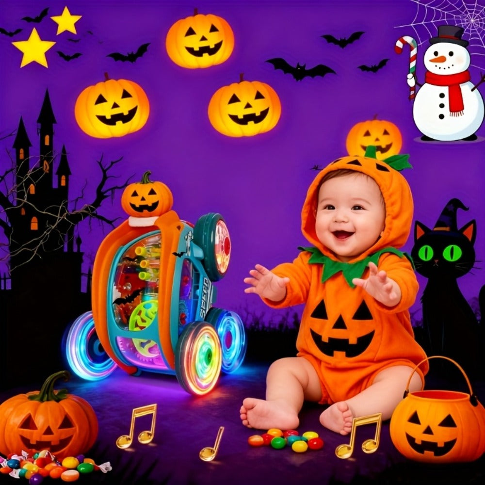 Dump Truck Toy Car with Colorful LED Lights & Music, Auto Rolling Construction Vehicle Toy for Toddlers Kids Ages 2+ — image 