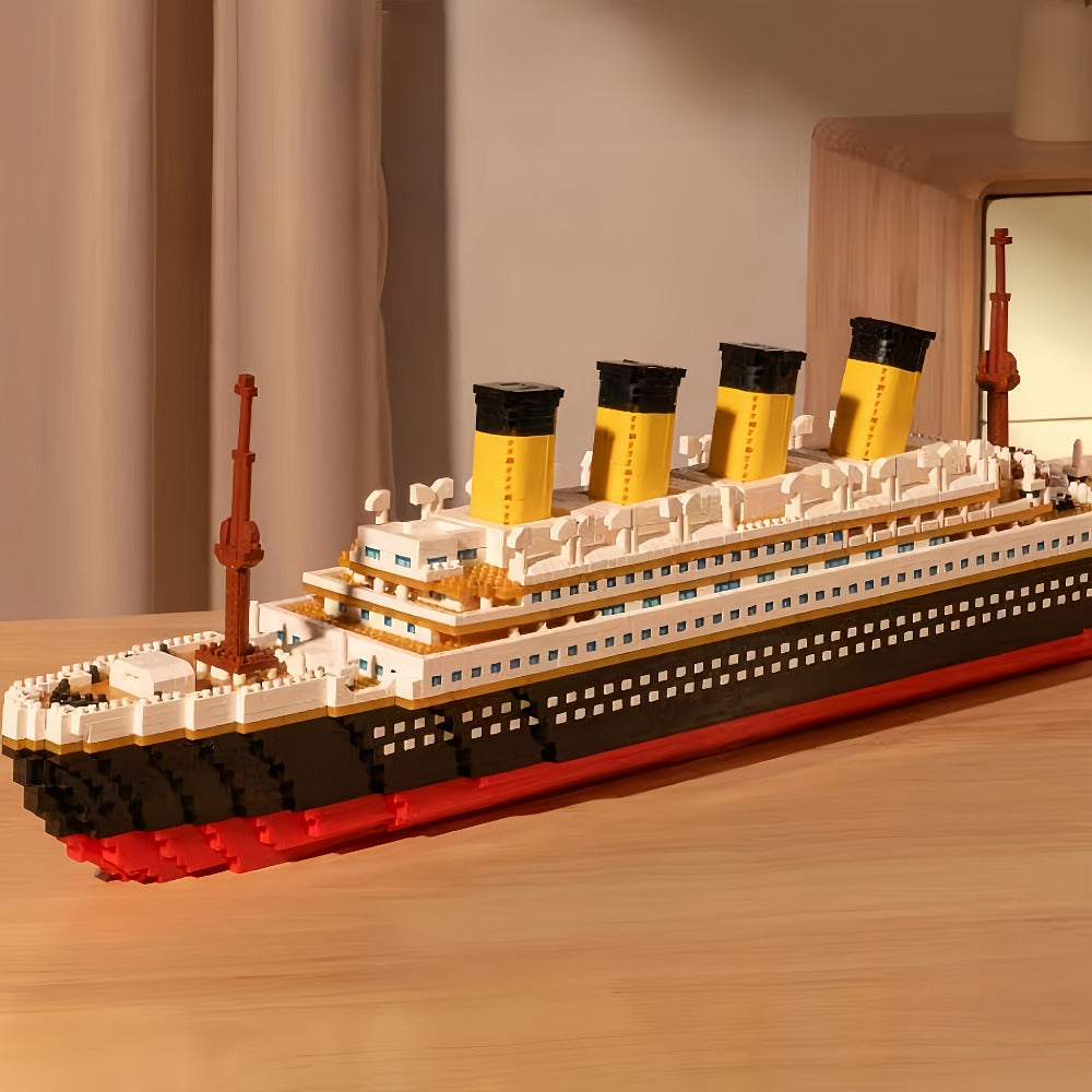 Cruise Ship Building Blocks Model Set 3000+ Pieces – Large Scale Ocean Liner Brick Construction Kit Compatible with LEGO for 