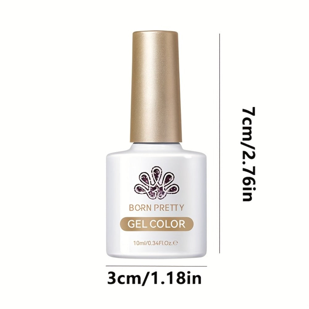 Gel Nail Polish BORN PRETTY MY269 Imperial Green 10ml Magnetic Cat Eye Shimmer in a White Bottle — image 5