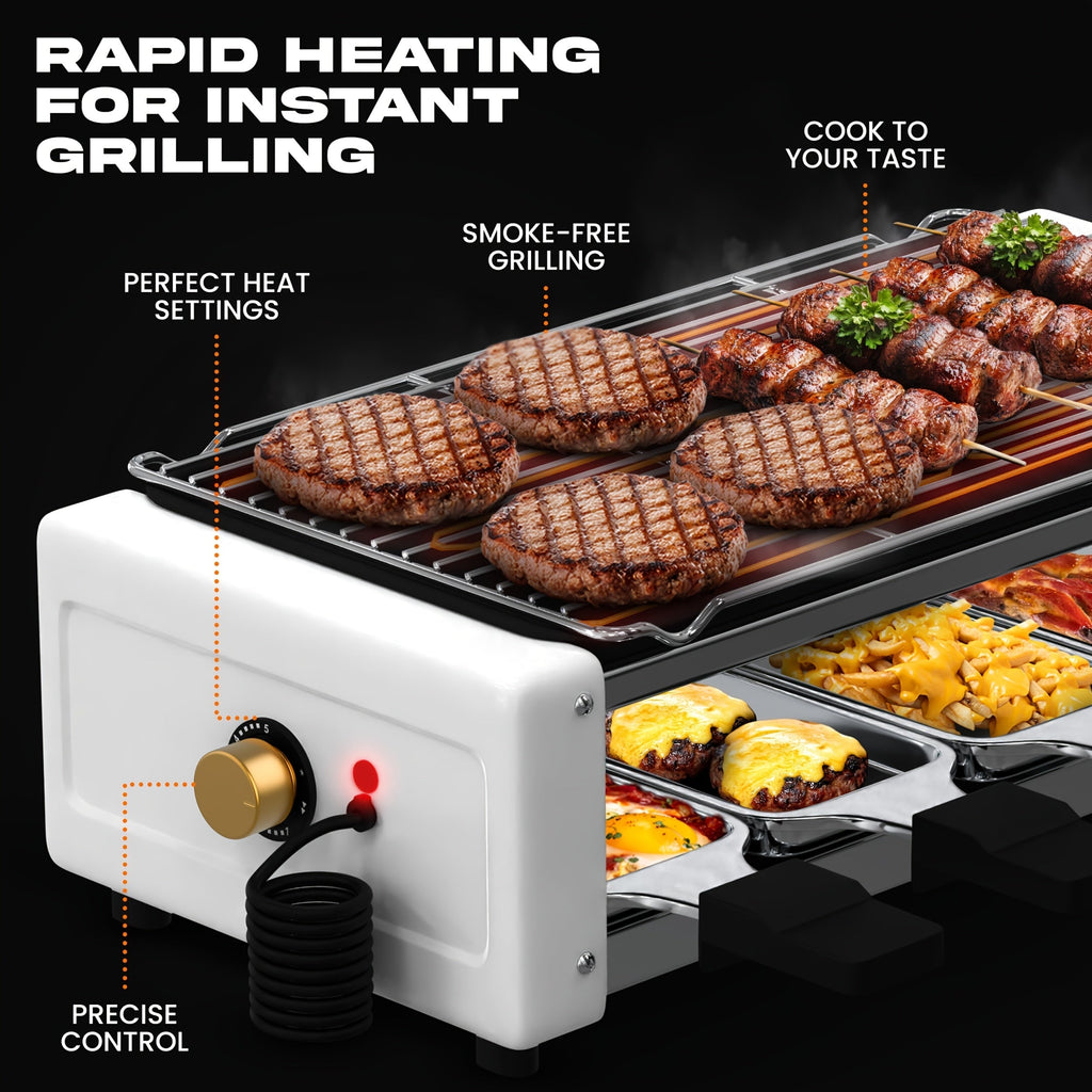 Sausage Grill 4-in-1 Multifunctional Electric Hot Dog Roller, Non-Stick Countertop Cooker with Adjustable Temperature — image