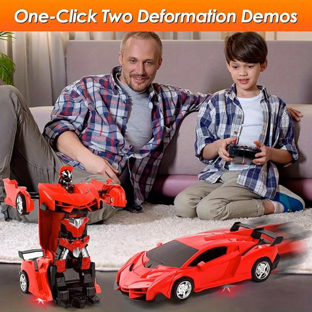 Transforming RC Car for Kids 1:18 Scale, One-Button Deformation Robot Remote Control Stunt Car — image 19
