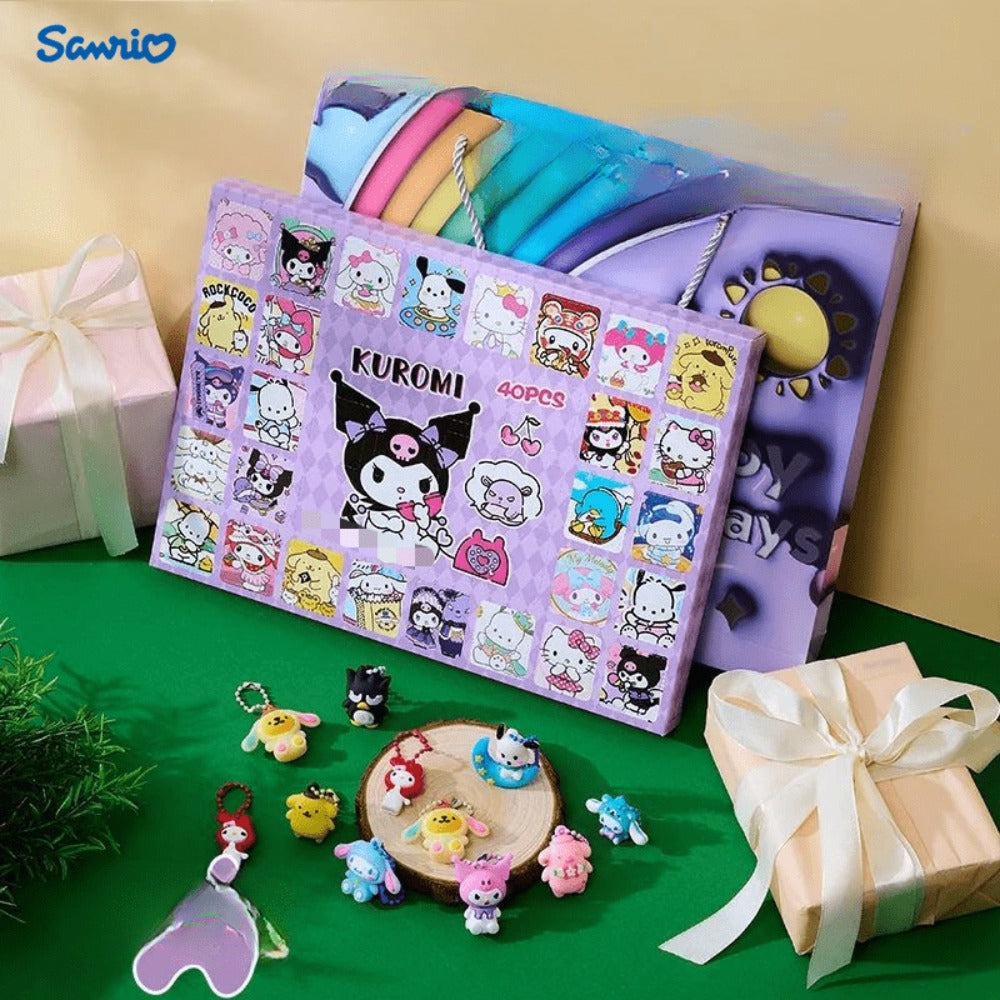 40pcs Kawaii Blind Box Mini Figures & Pendants, Sanrio Mystery Surprise Dolls Set for Parties, Celebrations and Guest Favors 