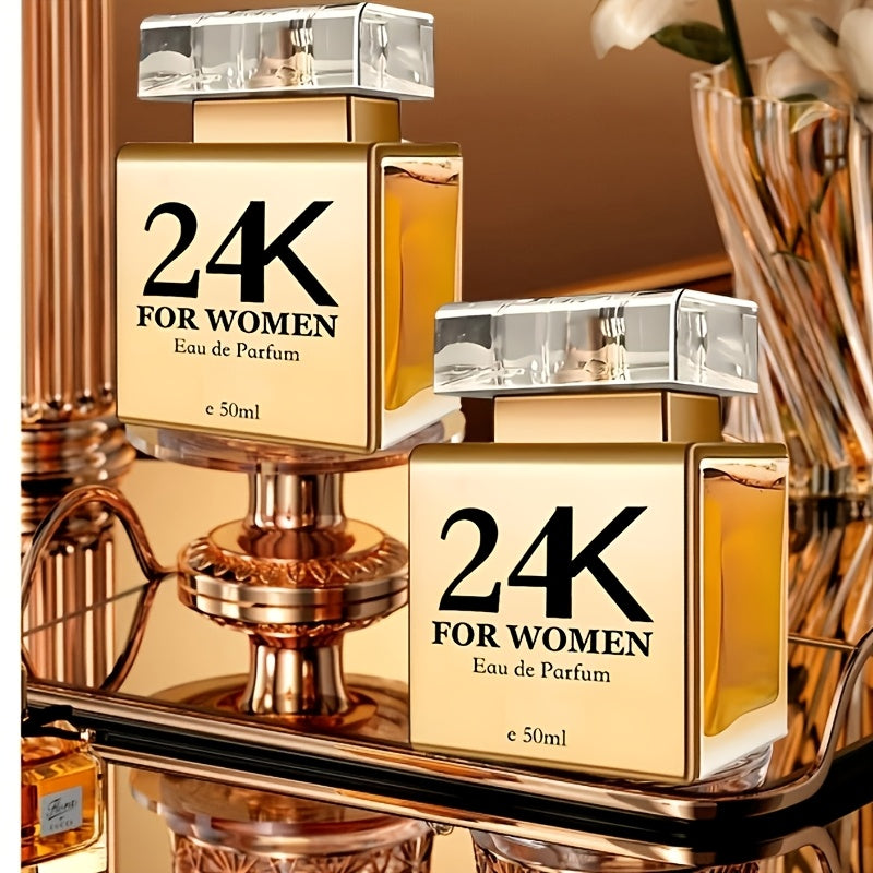 Perfume for Women in 24K-Labeled Gold-Tone Rectangular Bottle with Eau de Parfum Spray Gift Presentation — image 8