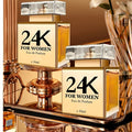 Perfume for Women in 24K-Labeled Gold-Tone Rectangular Bottle with Eau de Parfum Spray Gift Presentation — image 8