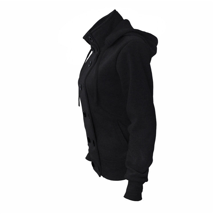 Autumn and winter new AliExpress best selling Double-breasted detachable hooded jacket Thick warm cotton coat women