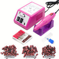 Electric Nail Drill 20000 RPM Console Kit with 6 Bits, 50 Sanding Bands and Standard or 8-in-1 Options — image 43