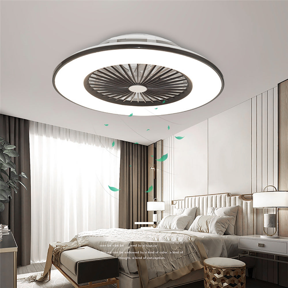 Smart Bedroom Ceiling Fan Lamp LED Ceiling Fan Lights