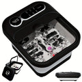 Foot Spa Massager Collapsible with Heater & Temperature Control – Foot Bath with Bubbles, 6 Massage Rollers, Vibration — imag