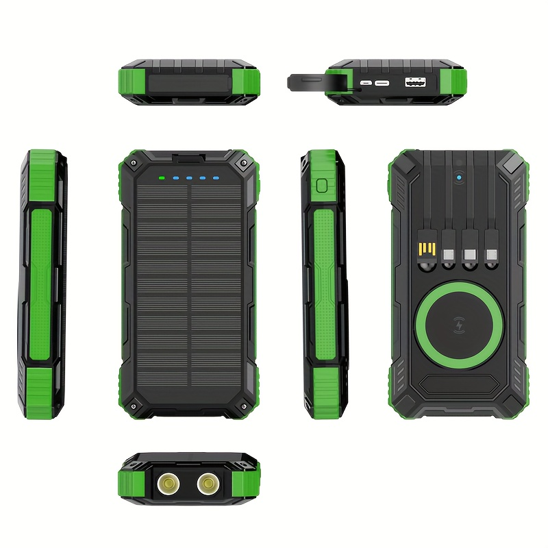 Solar Charger Power Bank 49880mAh Portable Solar Panel Battery Pack Dual USB LED Flashlight for an Everyday Personal Care Rou