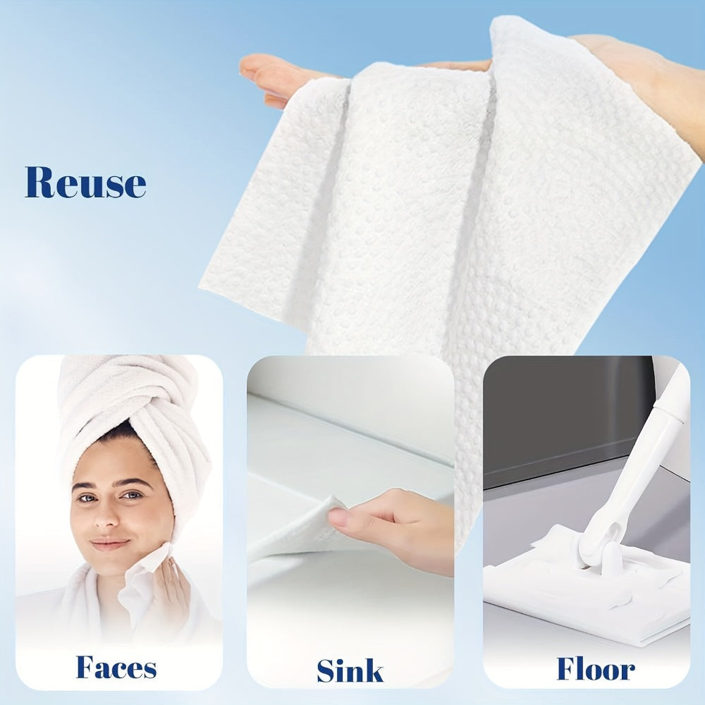 Disposable Facial Towels Ultra-Soft Thick Cleansing Wipes – Unscented Makeup Remover Face Cloths for All Skin Types 10.24x11.