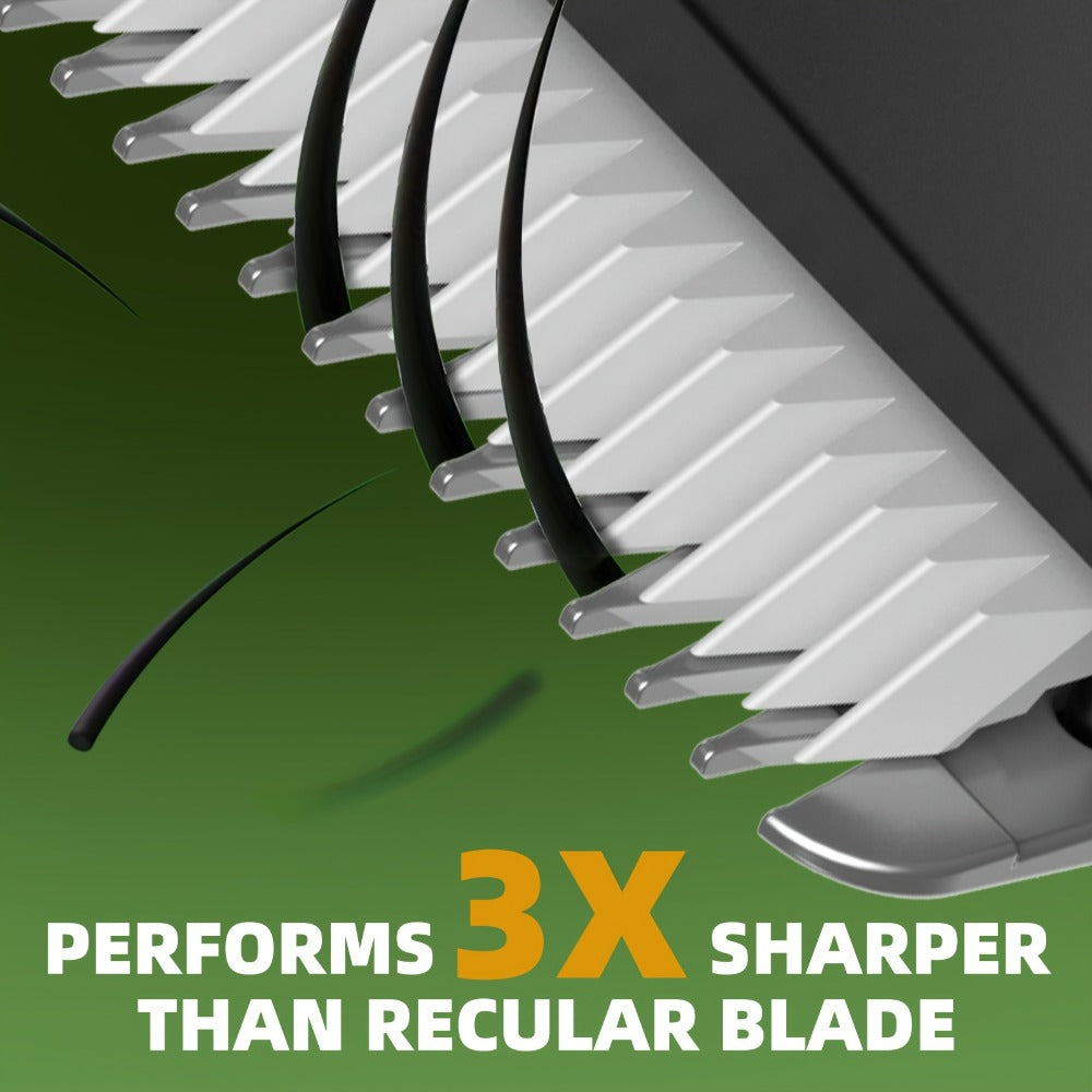 Ceramic Blade IPX7 Waterproof Ball Trimmer for Men Replaceable Head Electric Groin Pubic Body Hair Shaver LED Battery Display