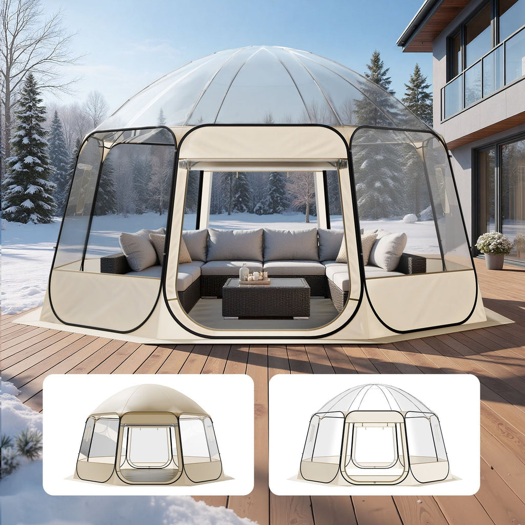 Pop Up Bubble Tent Clear Dome Tent 540° Panoramic Outdoor Shelter for Garden, Patio and Yard Use — image 7