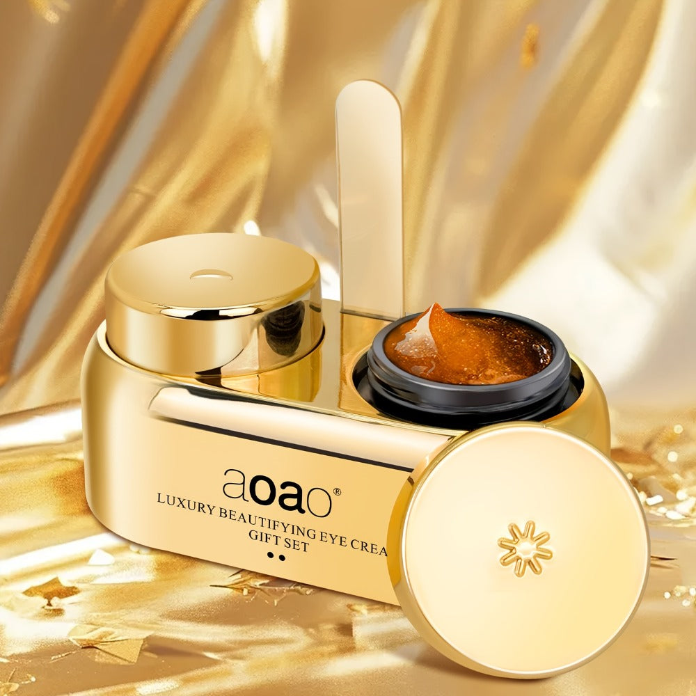 aoao Day and Night Eye Cream Two-Piece Set with Separate 18g Gold-Tone Cosmetic Jar Containers — image 10