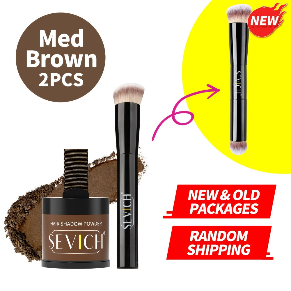 Hair Root & Hairline Concealer Powder Kit with Brush, Instant Coverage for Thinning Hair, Receding Hairline & Bald Spots — im
