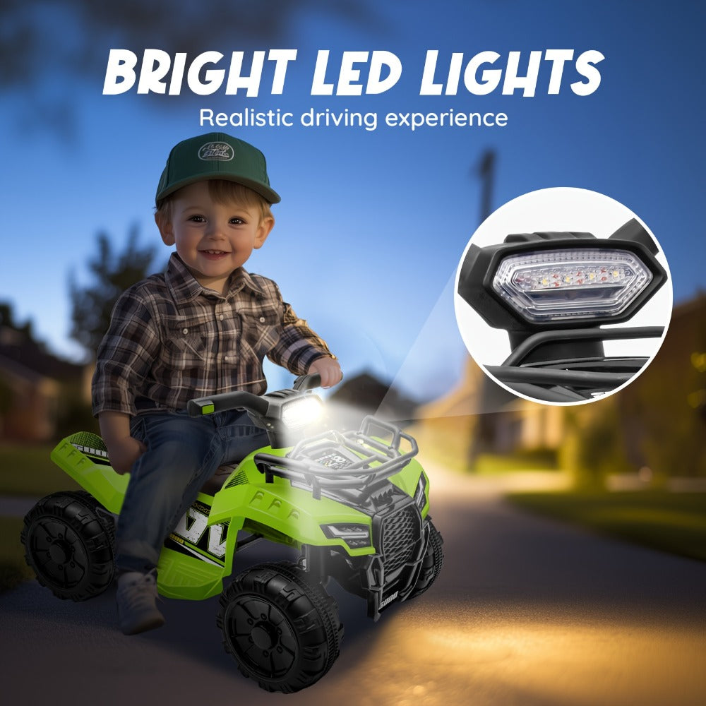 6V Kids Ride On ATV 4-Wheeler Quad Electric Toy Car for Toddlers 18-36 with the Listed Color, Size or Set Options for Everyda