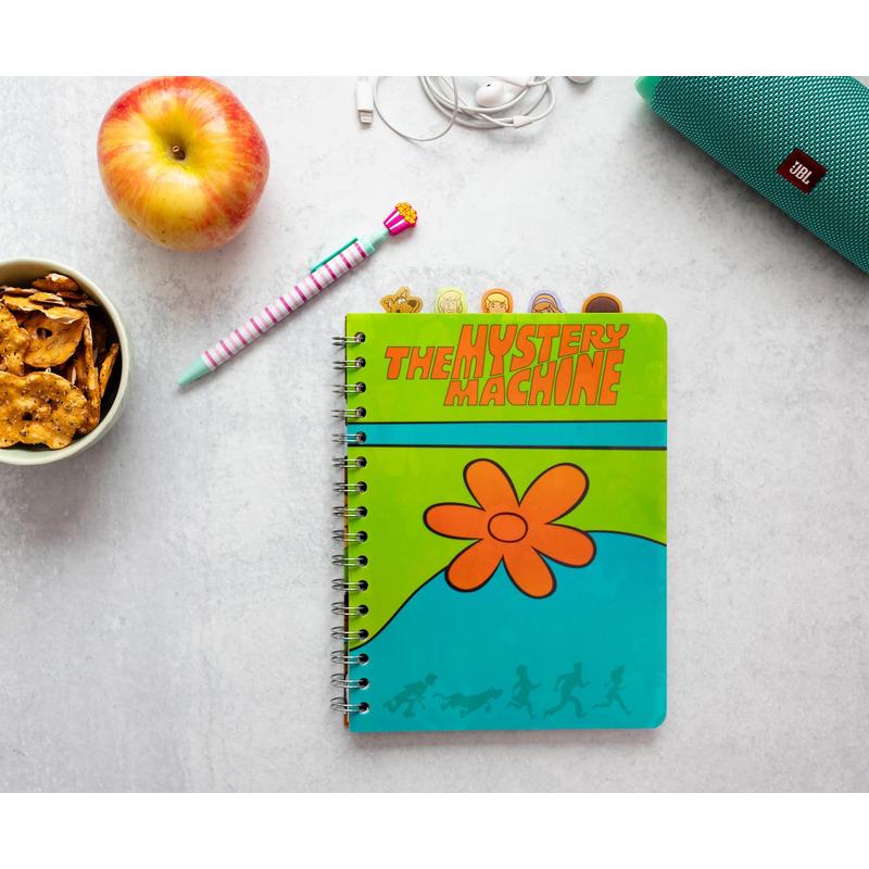 Scooby-Doo Spiral Notebook for Kids Mystery Machine 5-Tab Journal 75 Lined Pages Character Bookmark Tabs — image 4