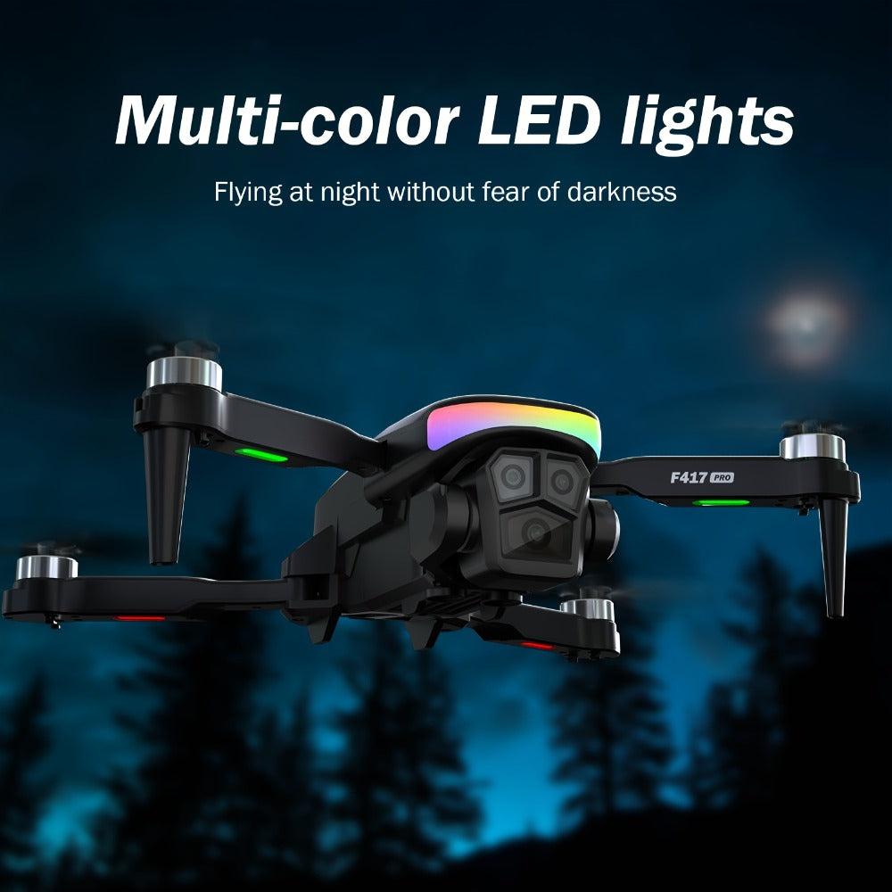 LCD Screen Drone Dual Cameras Brushless Motor Foldable RC Quadcopter with the Listed Color, Size or Set Options for Everyday 