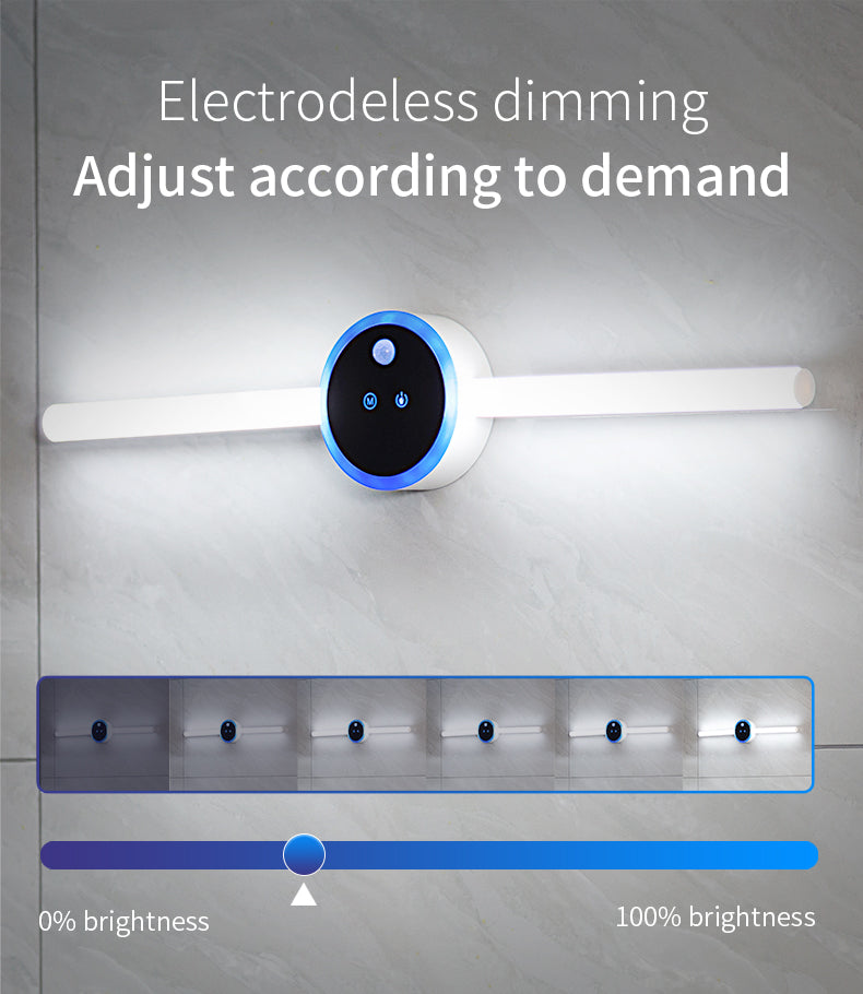 Smart Cabinet Light Clock Timing Sensor Light Removable LED Wardrobe Light Human Body Sensor Light