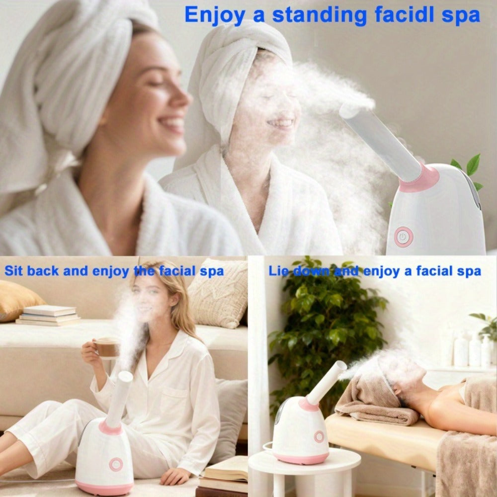 Pink Tabletop Facial Steamer Family with Five Regular, Upgraded, 3-in-1, Large-Tank or Portable Options — image 8