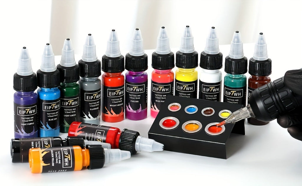 Tattoo Ink EIPTWH 14-Color Set with 15ml Bottles and One Complete Kit Configuration with Item-Specific Color, Capacity and Bo