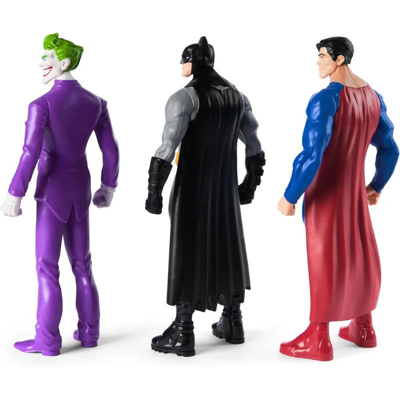 Batman Superman Joker Action Figure 3-Pack DC Comics, Superhero Collectible Toy Set for Boys Girls Kids Ages 3+ — image 4